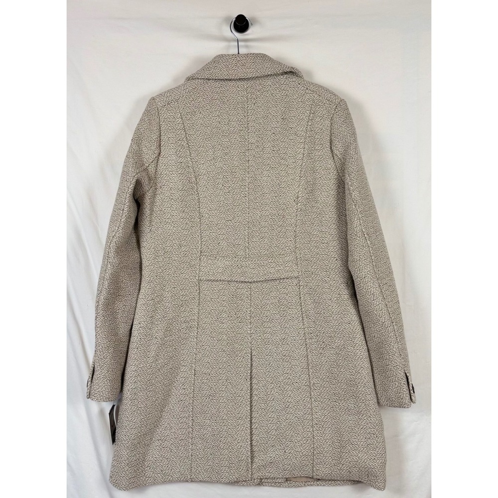Gallery New York Walker Coat Medium Oatmeal Tweed Wool Blend NWT Chic Old Money - Picture 7 of 11
